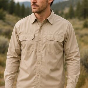 Columbia Beige‎ Textured Shirt